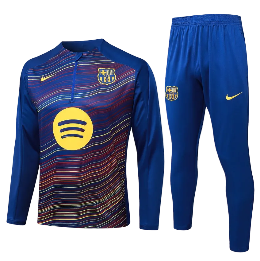 FC Barcelona 2025-26 Half-Zip Long-Sleeve Tracksuit