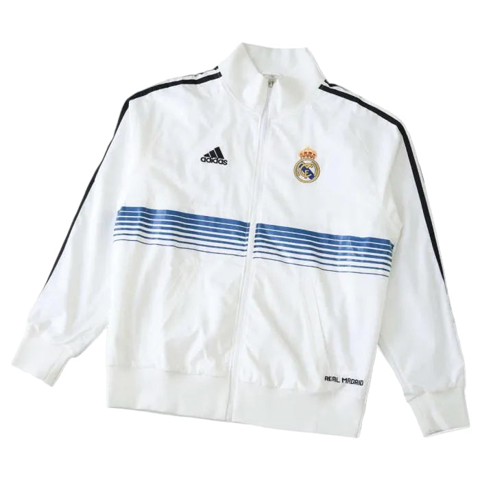 Adidas Real Madrid White Windbreaker Jacket