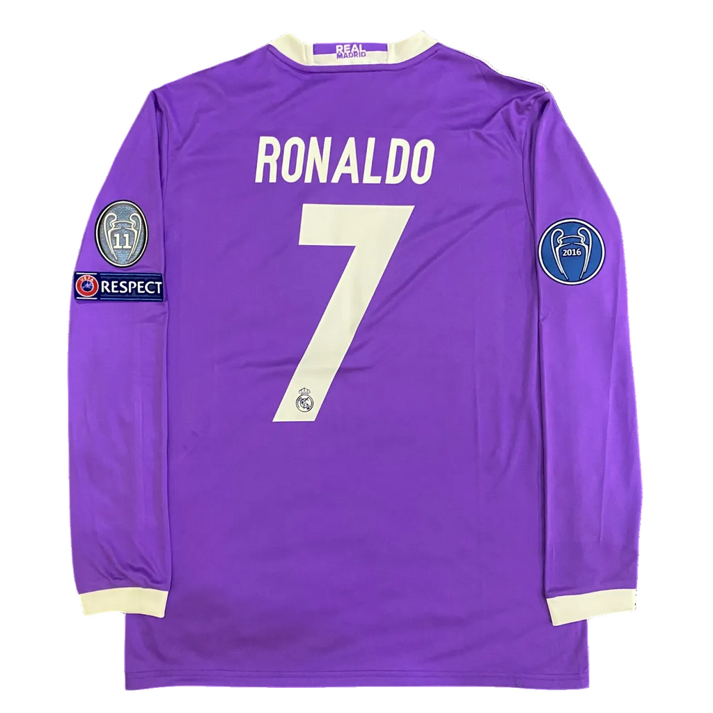 Adidas Real Madrid 2016-17 Away UCL Final Long-Sleeve Jersey