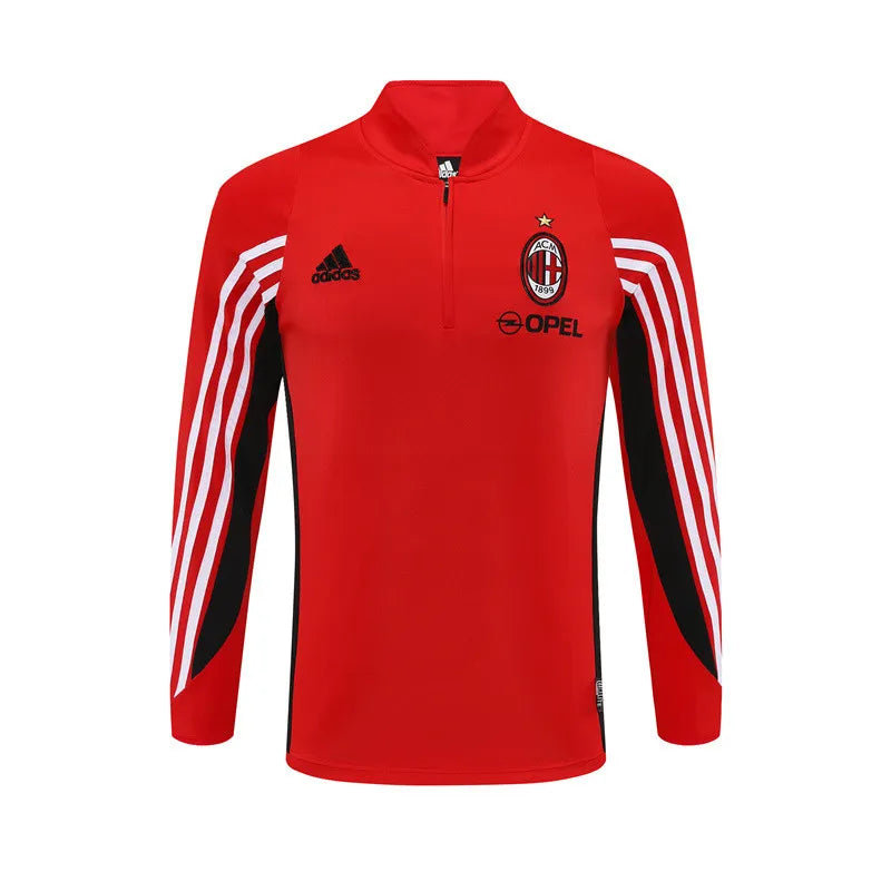 Vintage Adidas AC Milan 1999-2001 Quarter-Zip Training Jersey